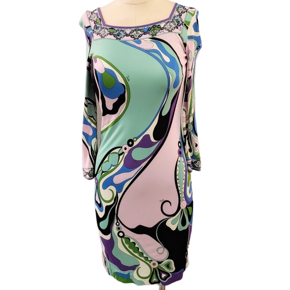 Emilio Pucci Dresses & Skirts - Emilio Pucci Silk Jersey Shift Dress